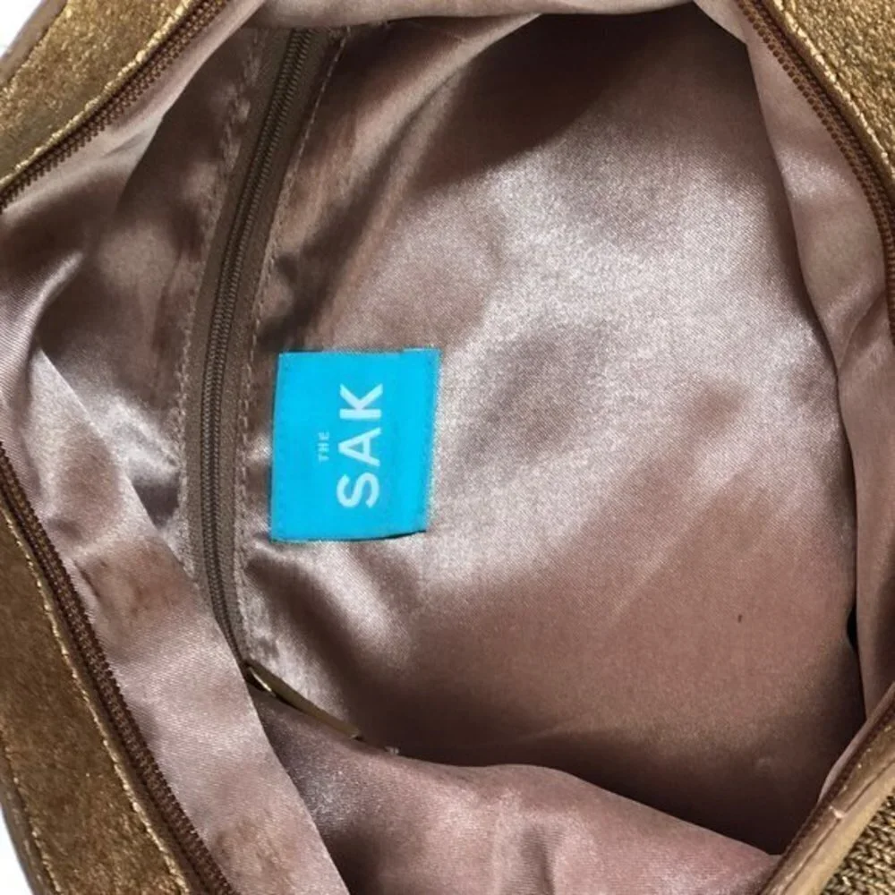 The Sak Bag Crochet Shoulderbag Gold Large Tote